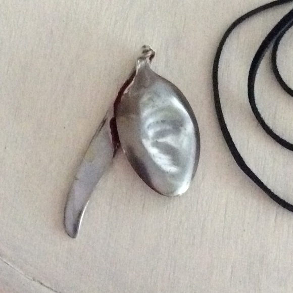 Vtg Piano keys and symbols necklace. Spoon broach. - Picture 3 of 4